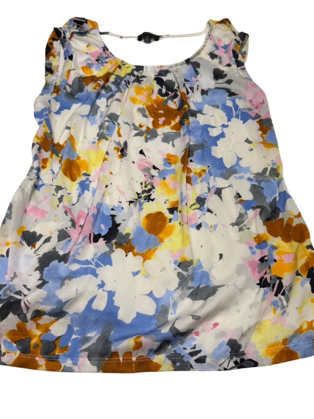 the limited womens Floral Scoop Neck Sleeveless Top - Multicolor